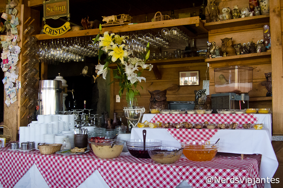 Mesa de sobremesas no Restaurante Rancho Espantapájaros - Puerto Octay
