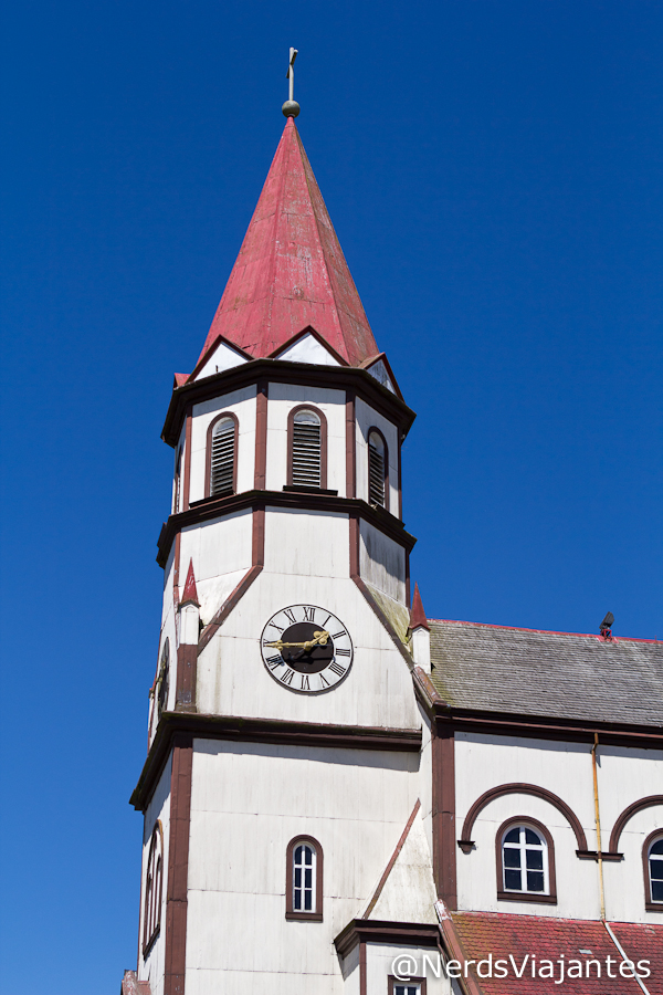 Detalhe da torre da Iglesia del Sagrado Corazón de Jesus - Puerto Varas - Chile