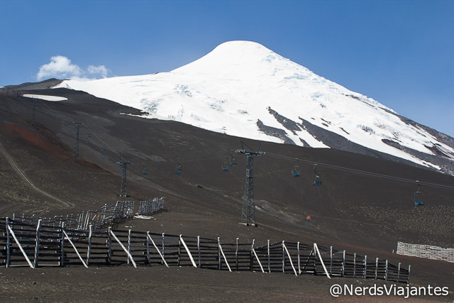 Vulcão Osorno visto do final do primeiro teleférico - Chile