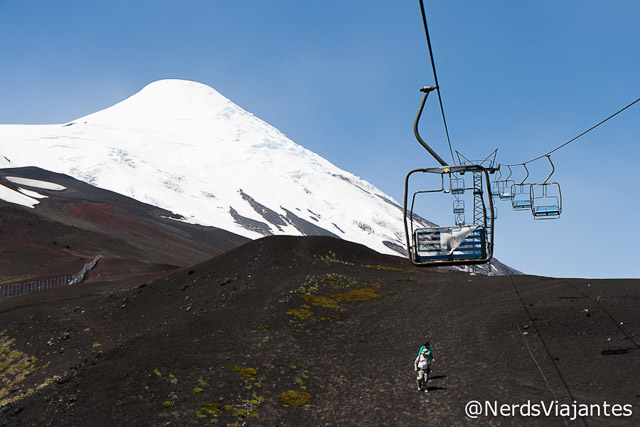 Vulcão Osorno visto da subida no teleférico - Chile