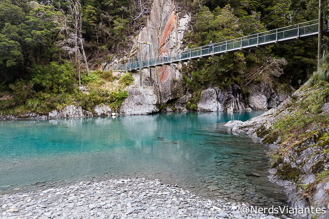 Ponte sobre o Blue River - Nova Zelândia