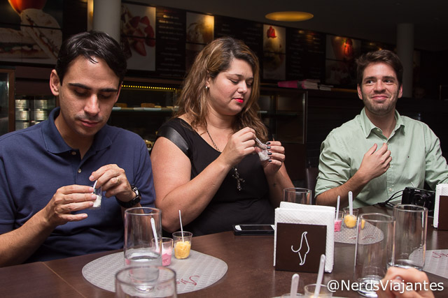 Blogueiros na degustação de sorvetes da Alessa Gelato em Belo Horizonte
