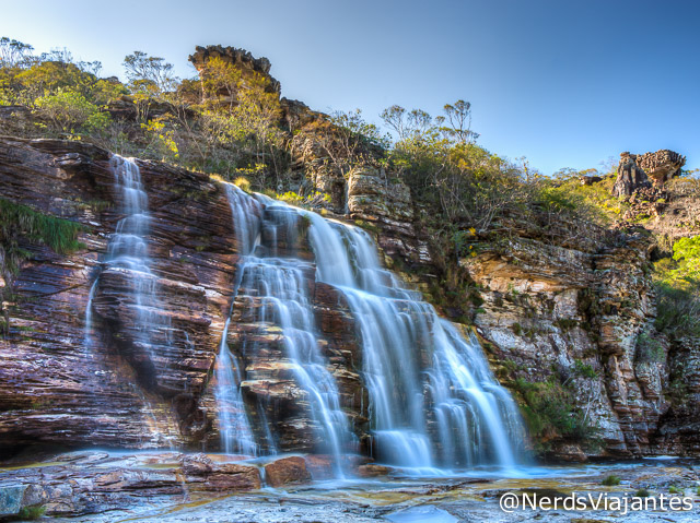 Cachoeira da Sempre-Viva na Trilha das Cachoeiras no Parque Estadual do Rio Preto - Minas Gerais