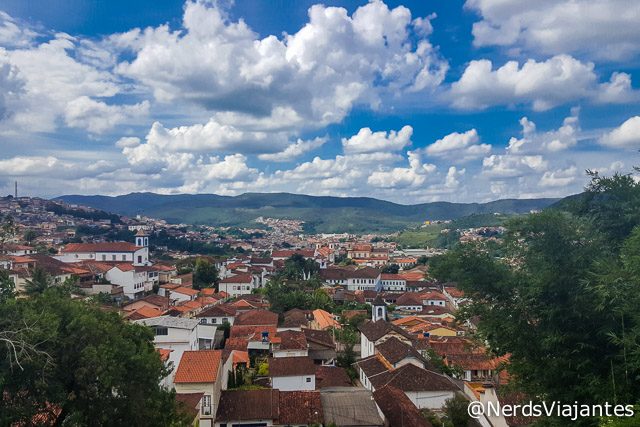 Vista da cidade em Mariana - Minas Gerais