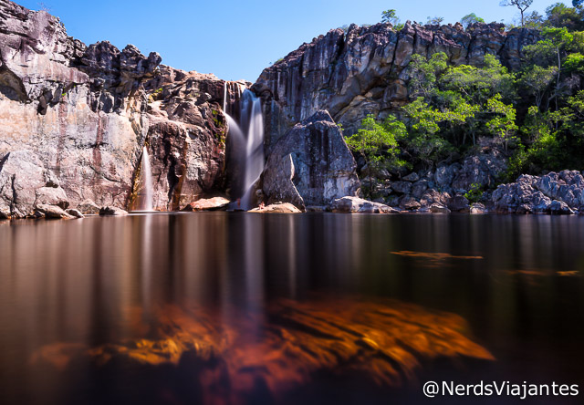 Cachoeira do Crioulo, uma das lindas atrações do Parque Estadual do Rio Preto - Minas Gerais