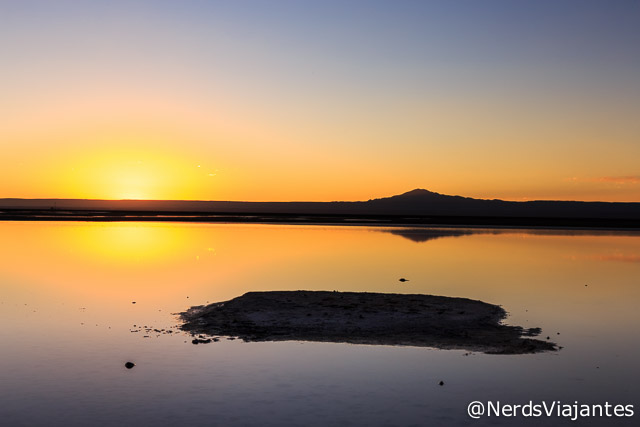 Entardecer na Laguna Chaxa - Atacama - Chile