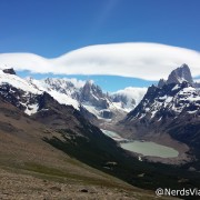 Vista da trilha do Pliegue Tumbado - El Chaltén - Patagônia Argentina