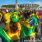 Torcida brasileira no jogo Brasil x Chile na Copa do Mundo de 2014 - Brasil