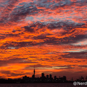 Pôr do sol em Auckland - Nova Zelândia