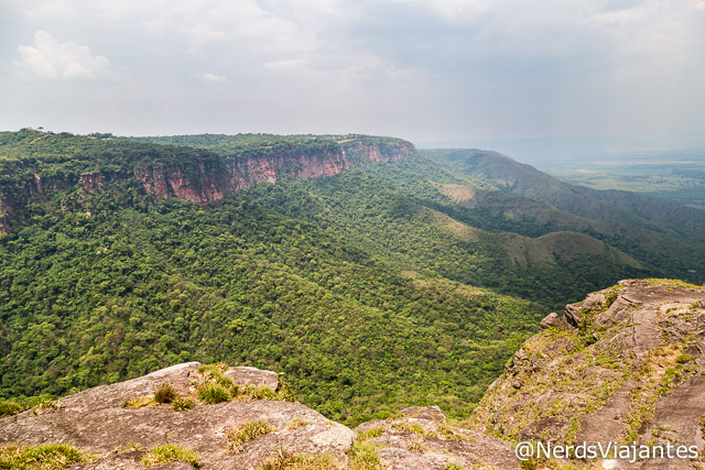 Vista da Ponta do Campestre, na Chapada dos Guimarães - Mato Grosso - Brasil